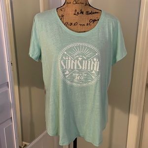 St John’s Bay tee in mint green